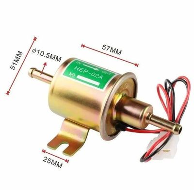 12v Universal Metal Solid Straight Train Electric Fuel Pump 02a Low Voltage Car Suitable For Mazda Toyota