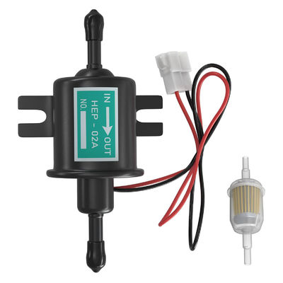 12v Universal Metal Solid Straight Train Electric Fuel Pump 02a Low Voltage Car Suitable For Mazda Toyota